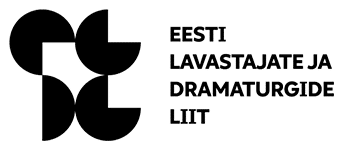Pildil on Eesti Lavastajate ja Dramaturgide Liidu logo: vasakus küljel on kirjas ELDL, kus kõik tähed moodustuvad poolringist või kolmveerandist ringist. Paremas küljes on trükitähtedega kirjas "Eesti Lavastajate ja Dramaturgide Liit".