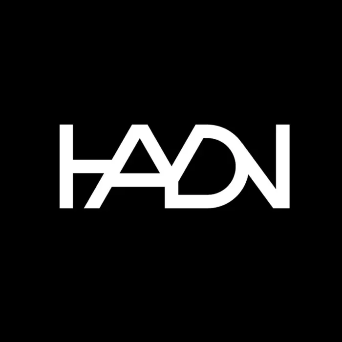 Pildil on Haydni sihtasutuse logo, mustal taustal on valgelt kirjas "HAYDN", mille tähed omavahel osaliselt kattuvad.