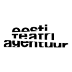 Pildil on Eesti Teatri Agentuuri logo: valgel taustal on väikeste tähtedega mustas kirjas "eesti teatri agentuur". Sõnade ülemised ja/või alumised servad on pisut ära lõigatud.