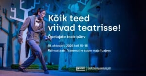 Taustapildil on stseen Vanemuise lavastusest 